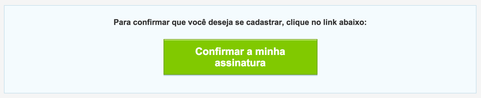 email de confirmacao, com link de autorizacao